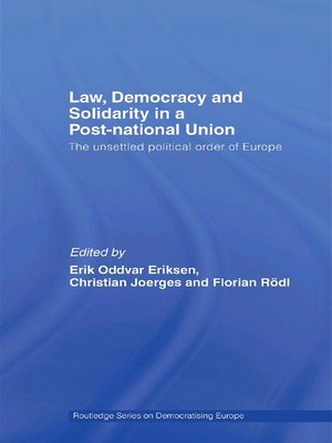 cover image of Law, Democracy and Solidarity in a Post-national Union